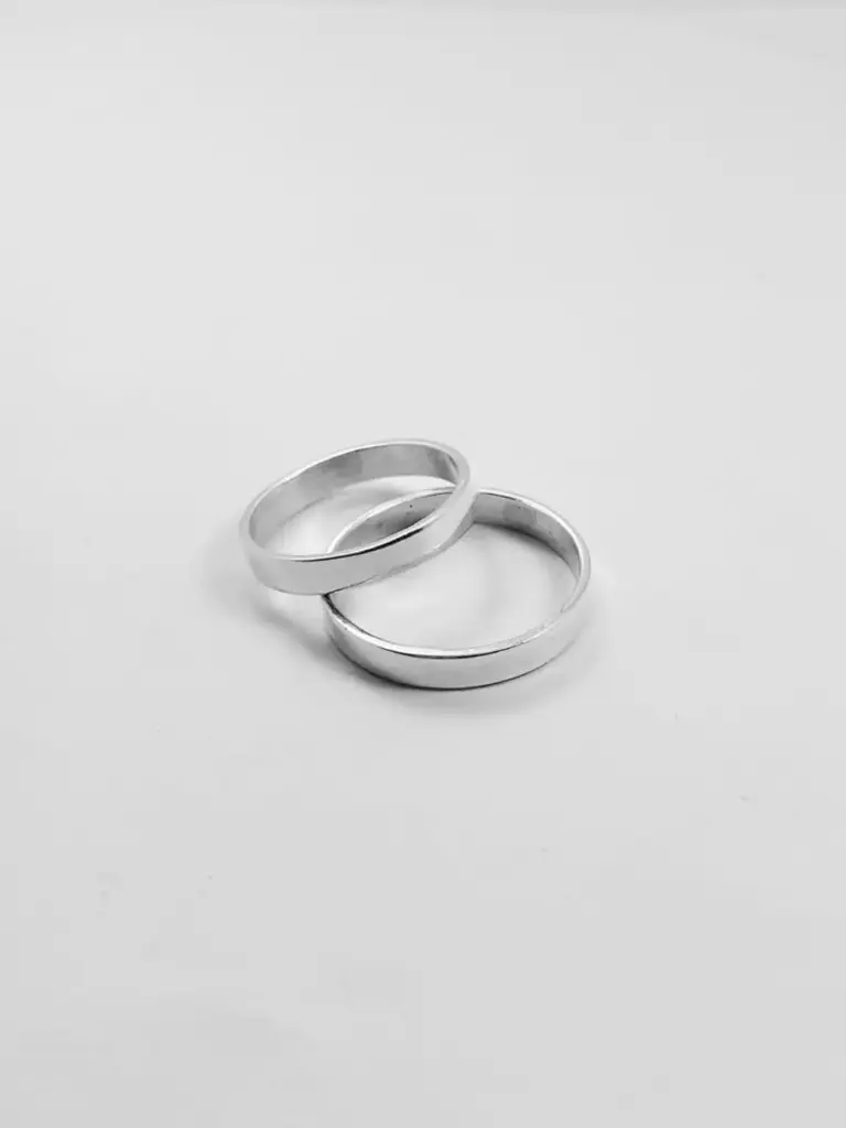 [AP.0005] Alianzas cinta plata 925 3mm