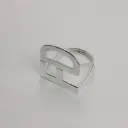 Anillo Iniciales chapa calada vertical