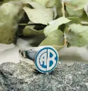 Anillo Club Belgrano Esmaltado