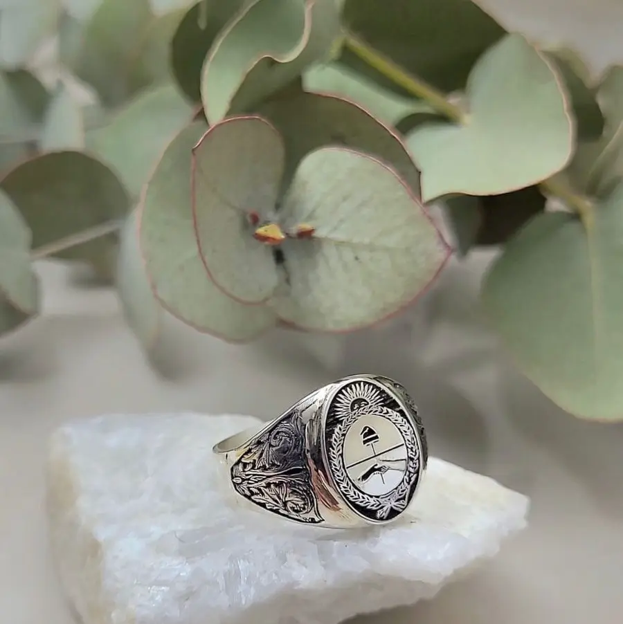 Anillo sello escudo nacional