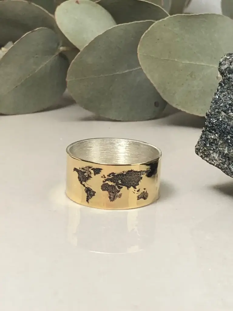 Anillo mapamundi P/O