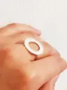 Anillo Cinta con Argolla Rusa