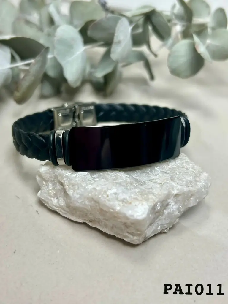 Pulsera identidad acero