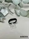 Anillo sello rectangular 5 mm acero negro