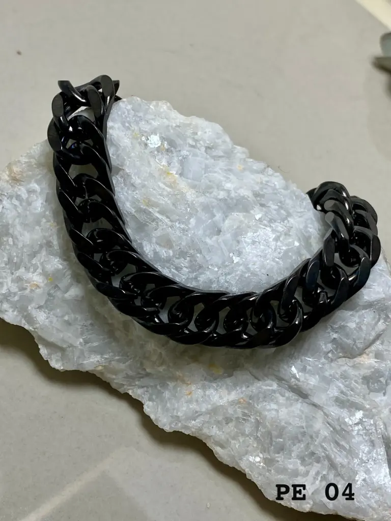 Pulsera Groumet Acero negro