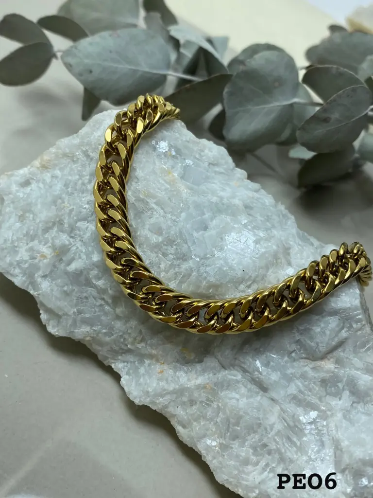 Pulsera Groumet Acero Dorada