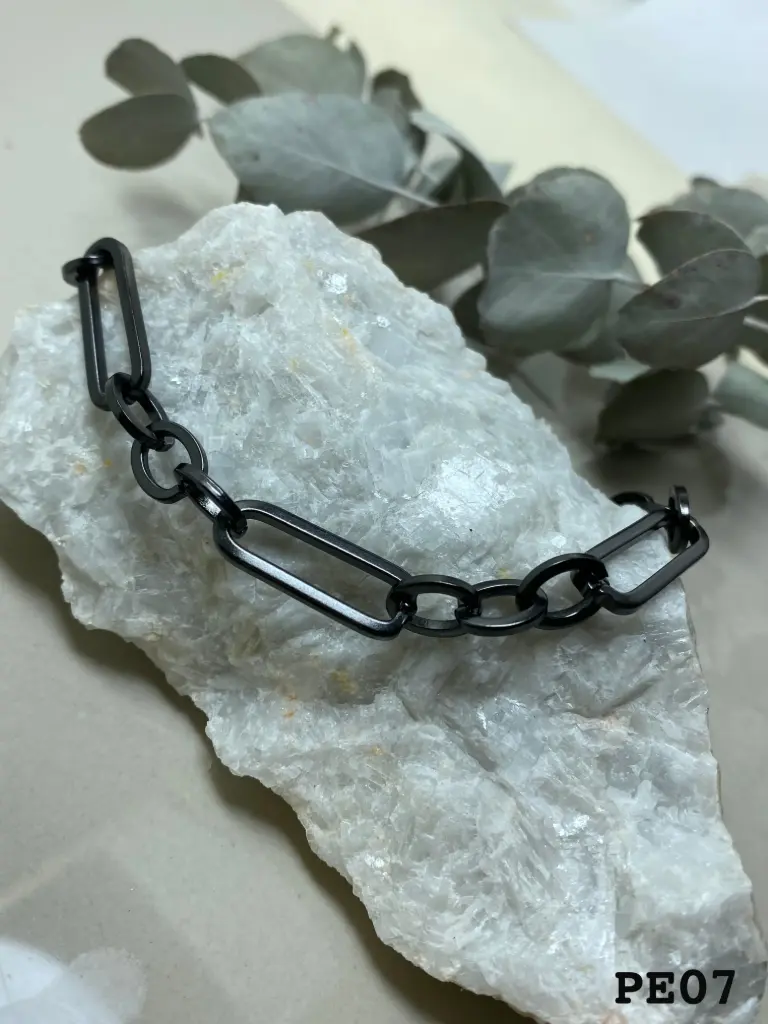 Pulsera Acero 3x1 Negra rect