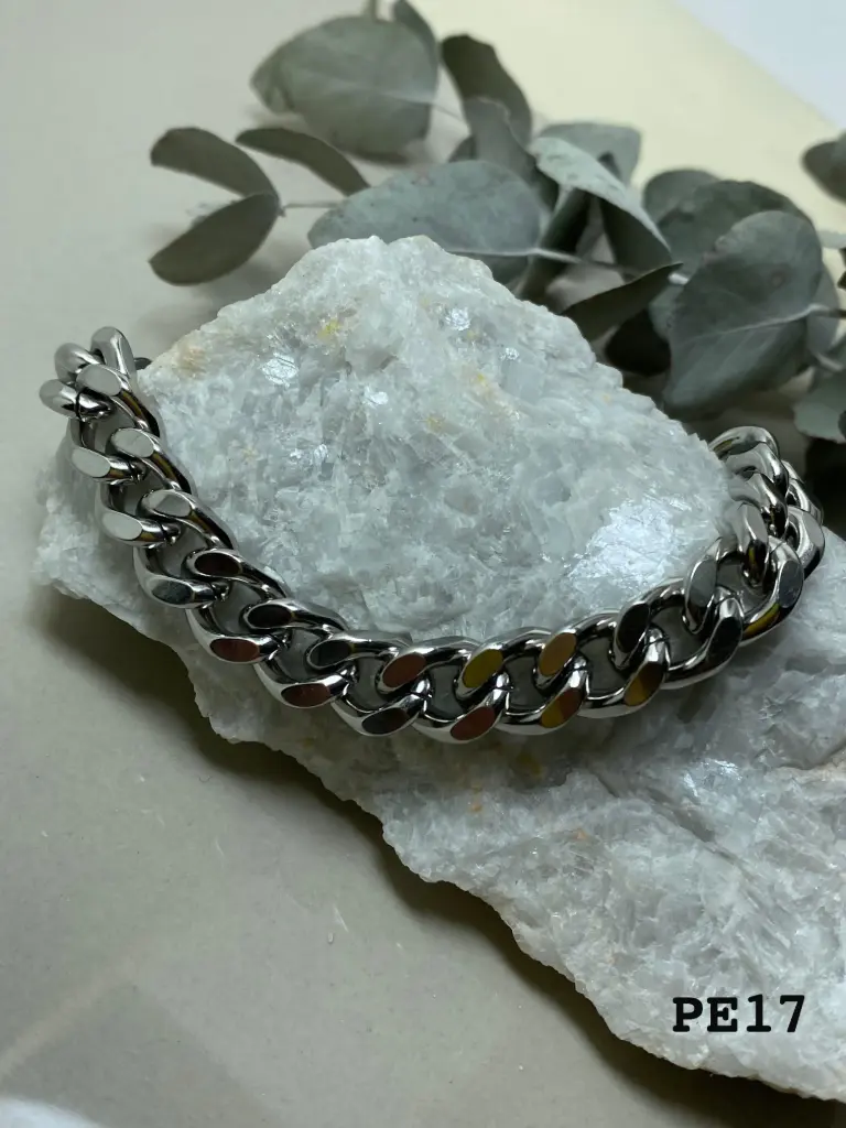 Pulsera Acero groumet ancha