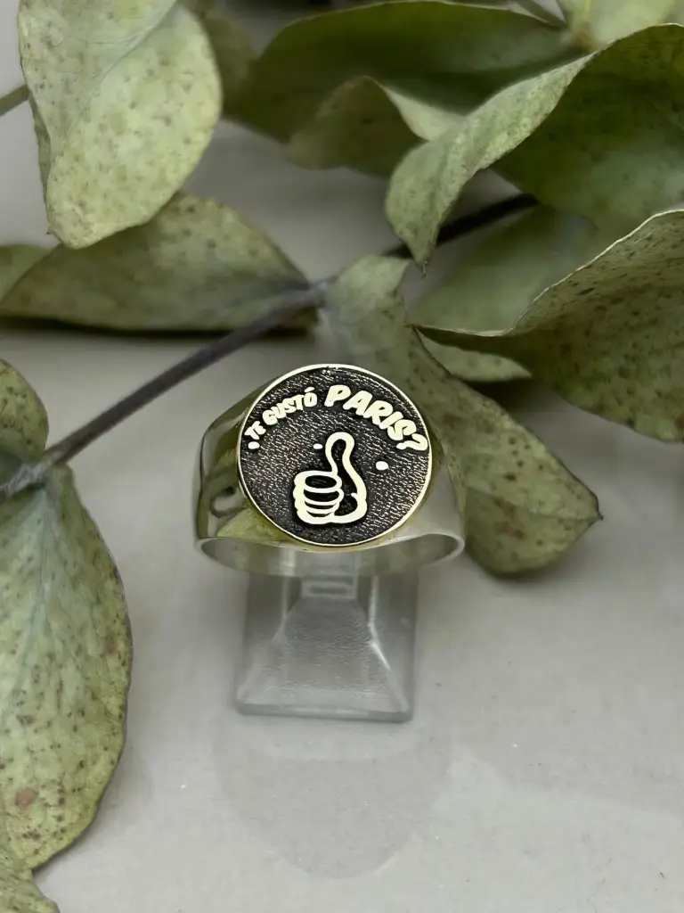 Anillo sello Te gusto Paris