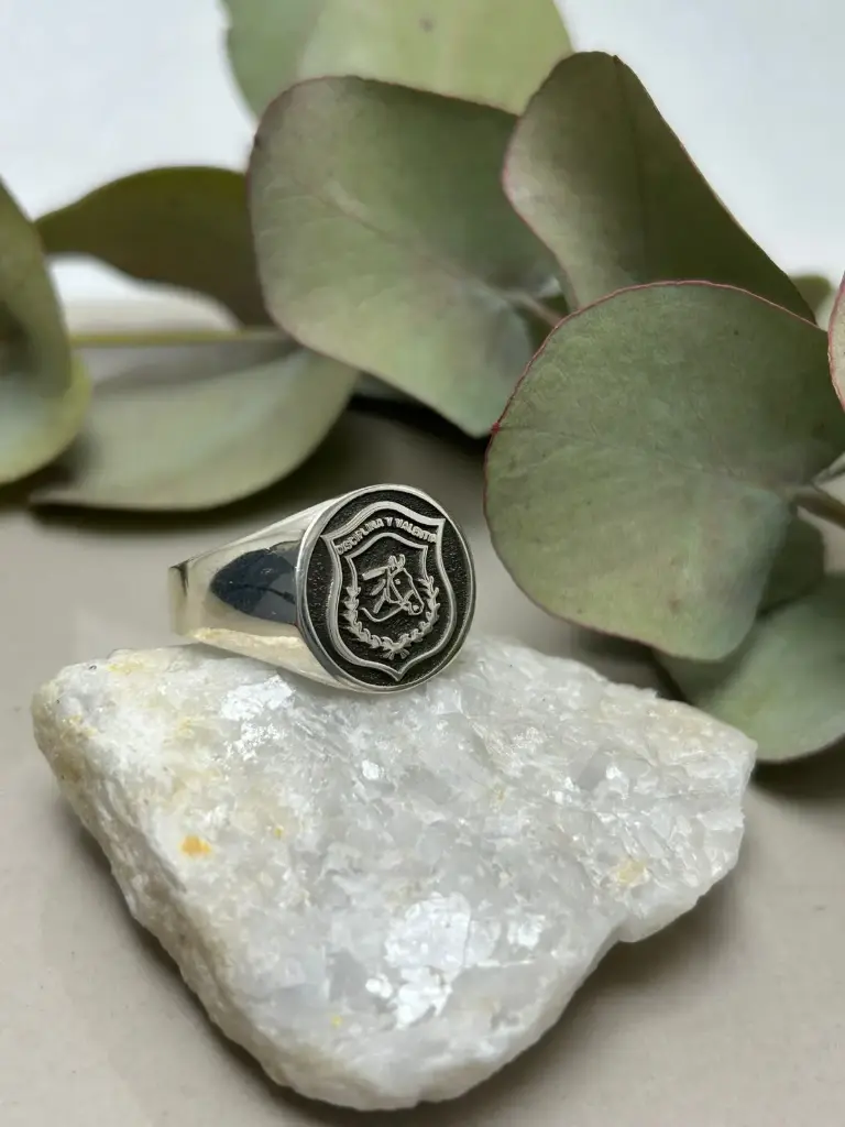 Anillo sello Caballeria