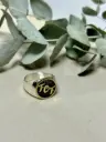 Anillo sello Letras personalizadas