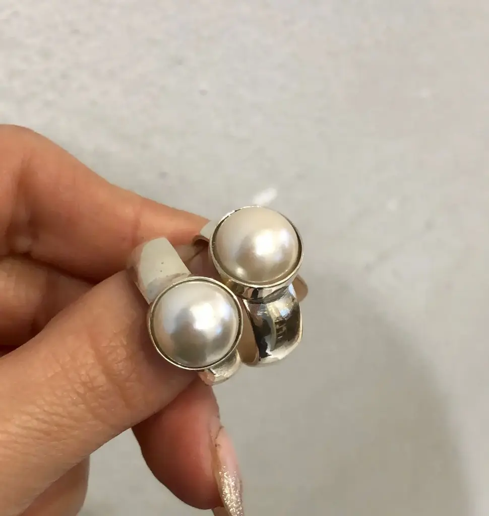 Anillo perla grande
