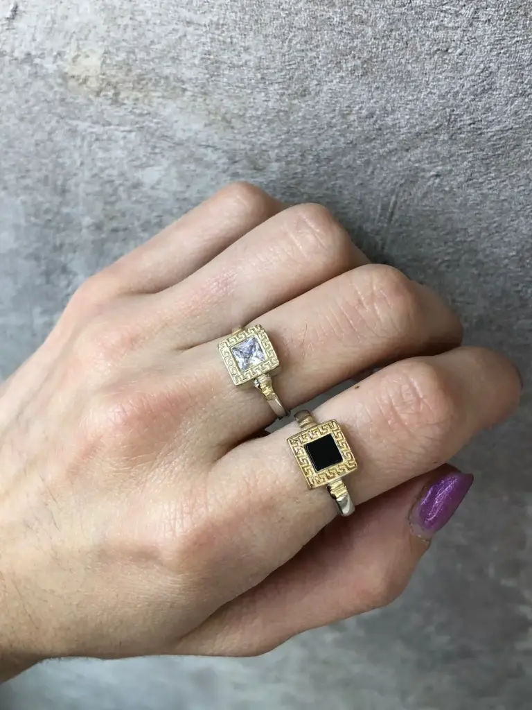 [AM 222 MINI] Anillo guarda griega mini