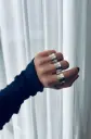 Anillo concavo triple