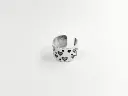Anillo pinza cinta c/ corazones grabados 