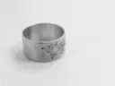 Anillo cinta mapa mundi satinado sin empavonar