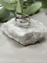 Anillo triple calado grabado 