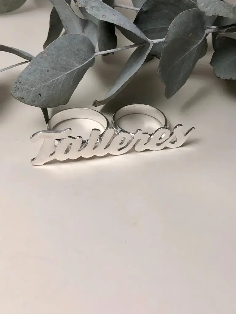 Anillo club talleres doble 
