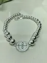 Pulsera San Benito c/ bolitas de plata
