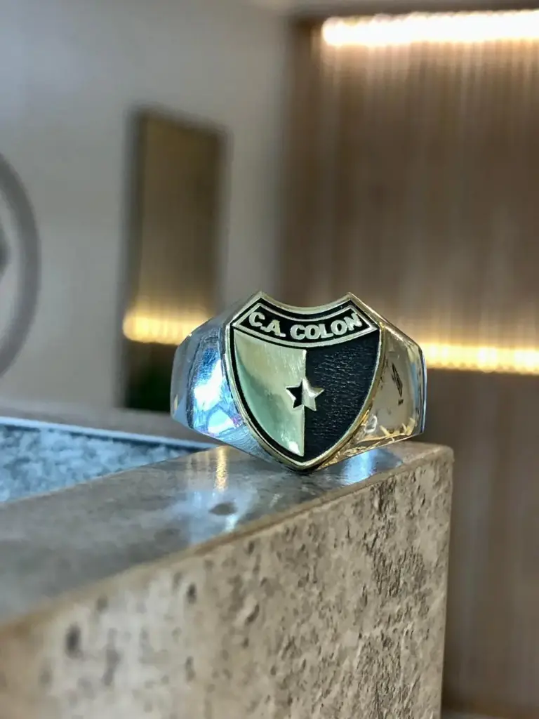 ANILLO COLON plata y oro 