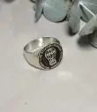 ANILLO CLUB HURACAN plata y oro 