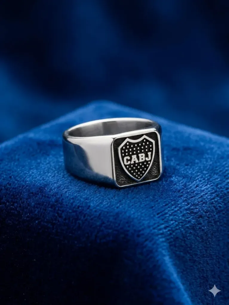Anillo acero club Boca Juniors