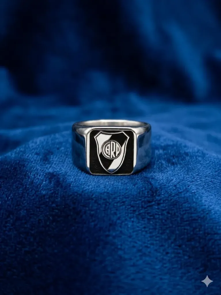 Anillo acero club River Plate