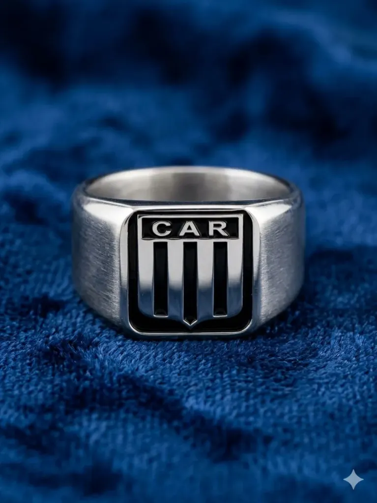 Anillo acero club Racing