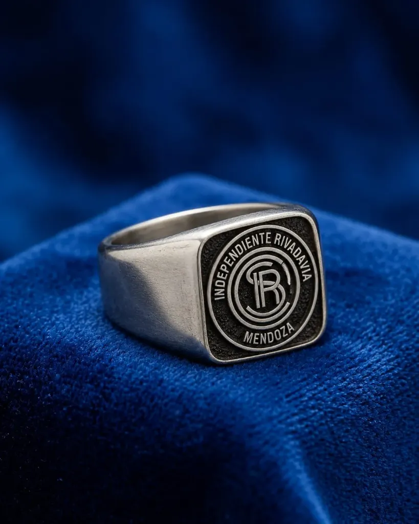 Anillo acero club Independiente Rivadavia de Mendoza