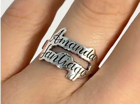 [ACFG.65] Anillo Cinta Firma Grabado Doble