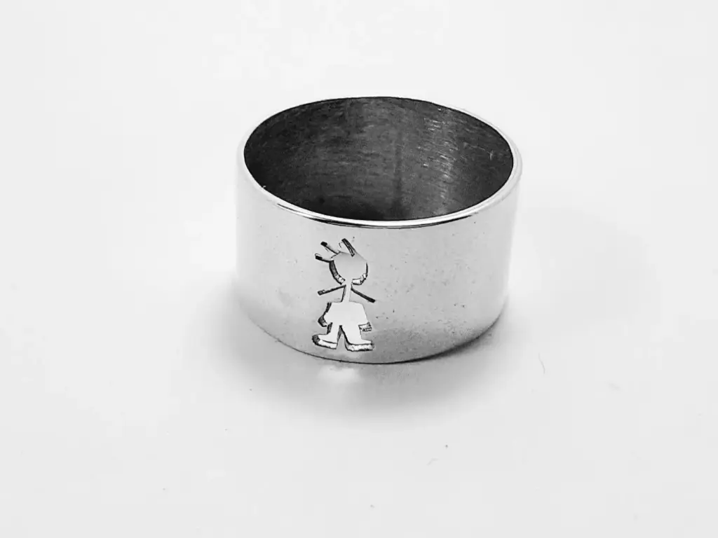 [AF.0014] Anillo Cinta  Nene Calado 