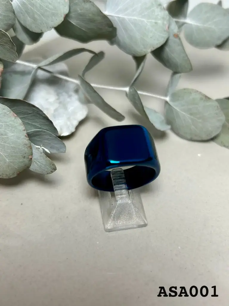 [ASA001] Anillo Acero Azul 