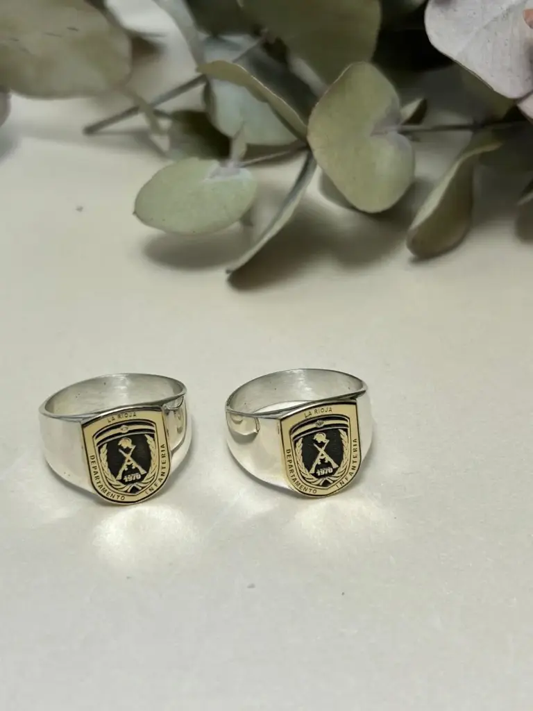 Anillo sello Departamento infnateria