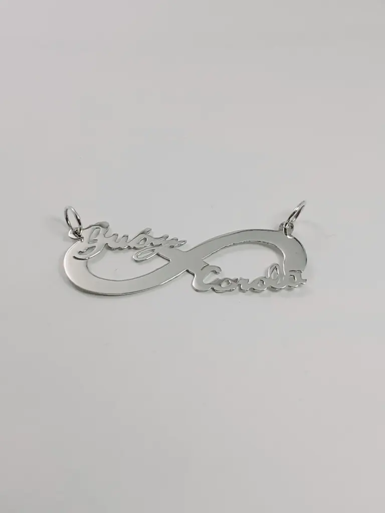 [DP.91] Dije Infinito con 2 Nombres Calados