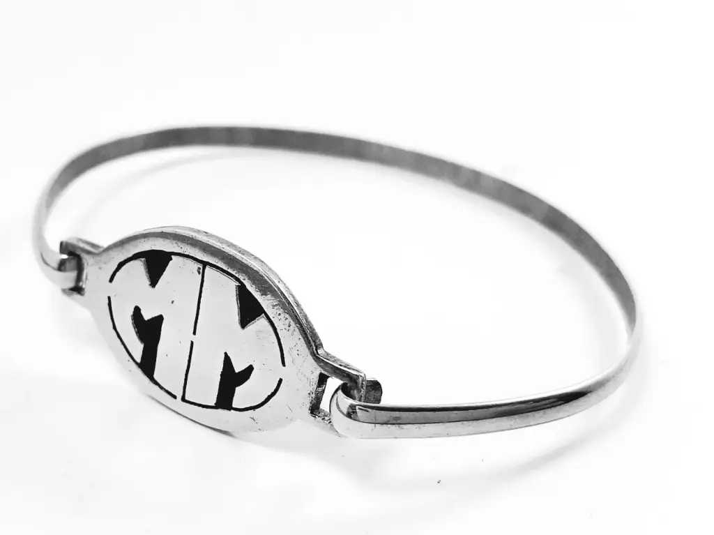 [P.00007] Pulsera esclava con dos iniciales 