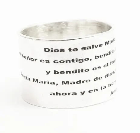 [AF.0022] Anillo Cinta Ave Maria 