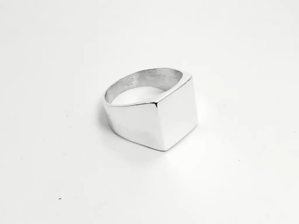 [AF.0023] Anillo sello cuadrado 