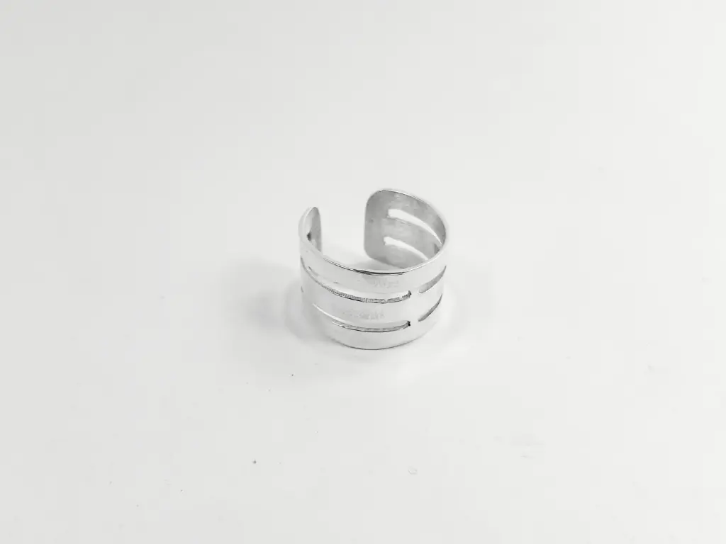 [AF.0060] Anillo falangero pinza triple dividido 
